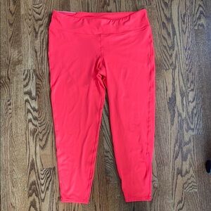 Bright orange-red Gap leggings, size XL. Excellent condition, no rips or stains.